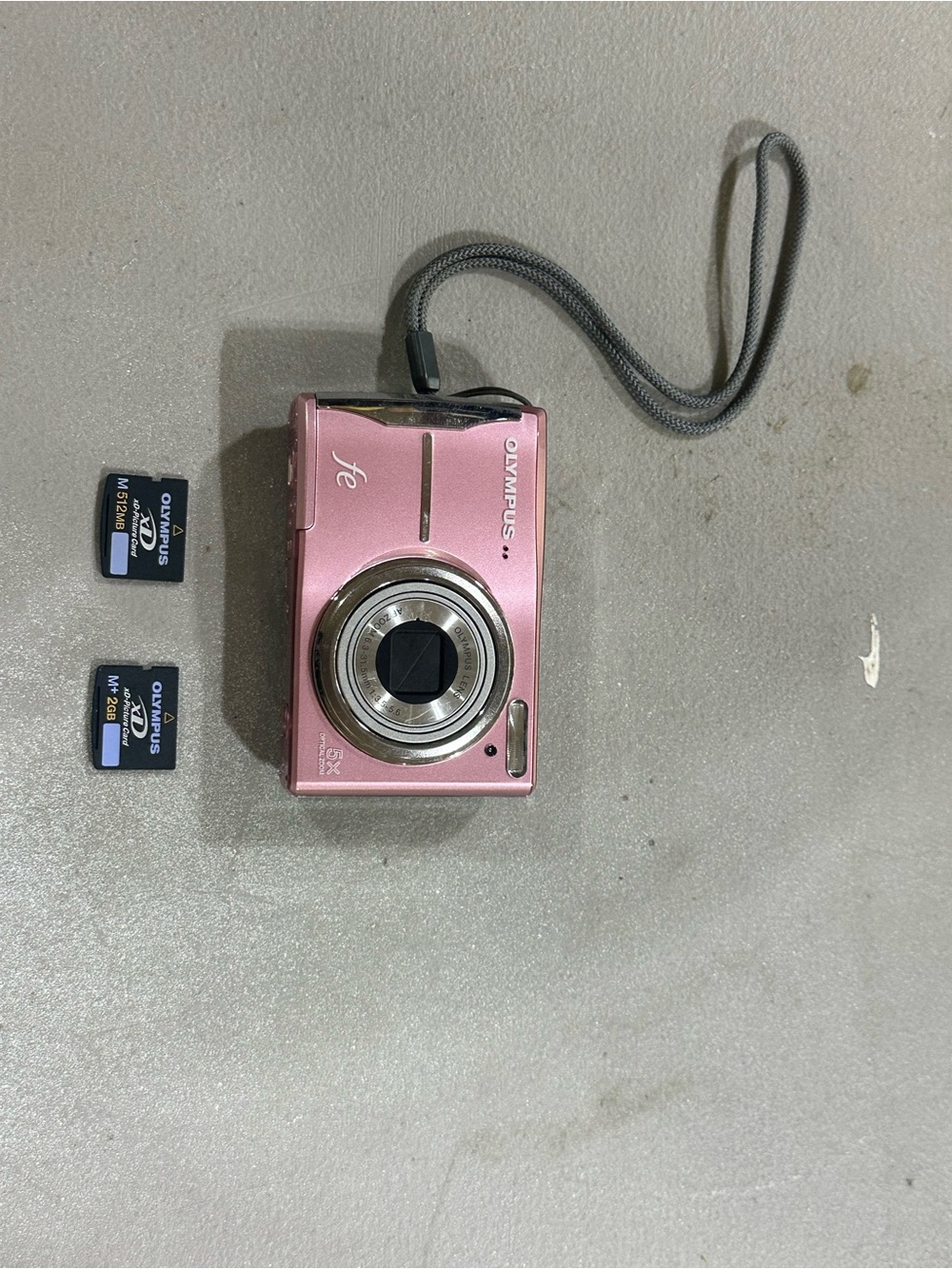Vintage Pink Olympus FE-46 12MP Digital Camera Bundle Y2K Digi Cam TESTED